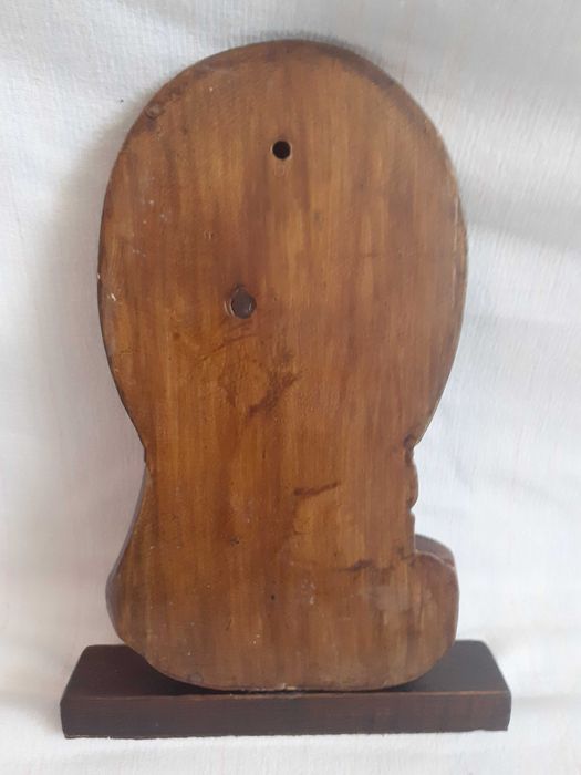 Fecioara Maria Maica Domnului bazorelief lemn bust lemn 32 cm