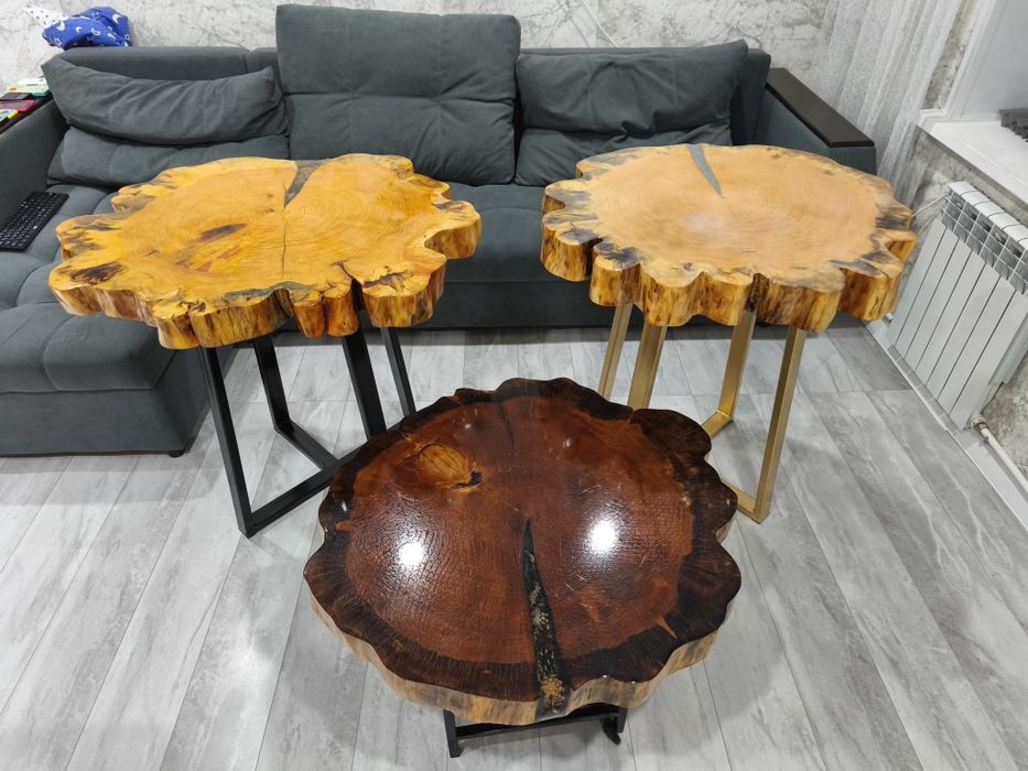 Столы с эпоксидной смолой