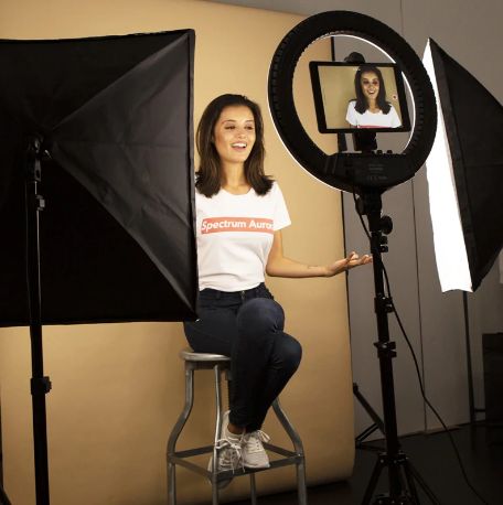 Lampa LED trepied Ring Light 26/ 30 /46 cm makeup vlog tik-tok