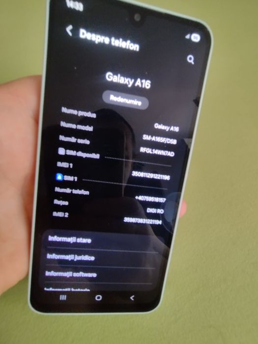 Vând Samsung a 16 nou