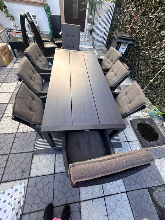 Masa cu scaune ratan