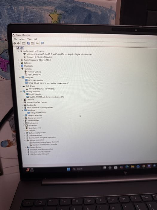 Laptop Hp  Zbook 8  g1i 16” /16ram