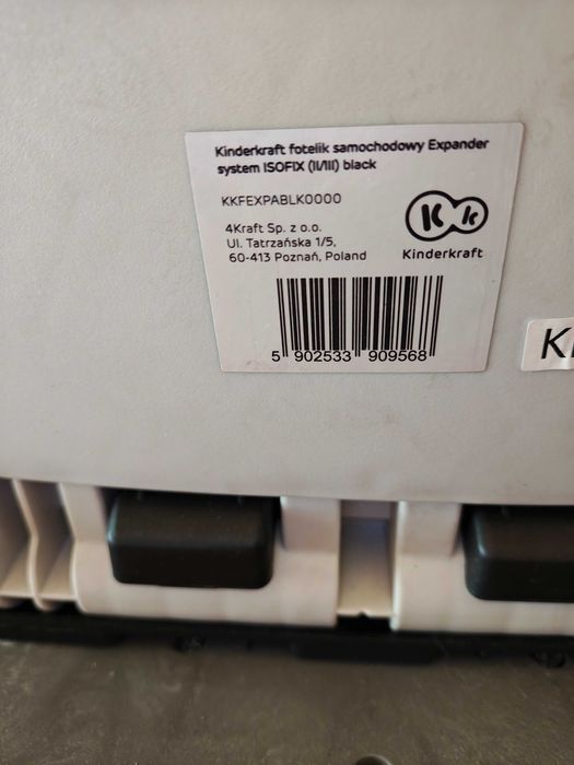 Столче за кола ISOFIX Kinderkraft Expander,15-36 кг, Черно