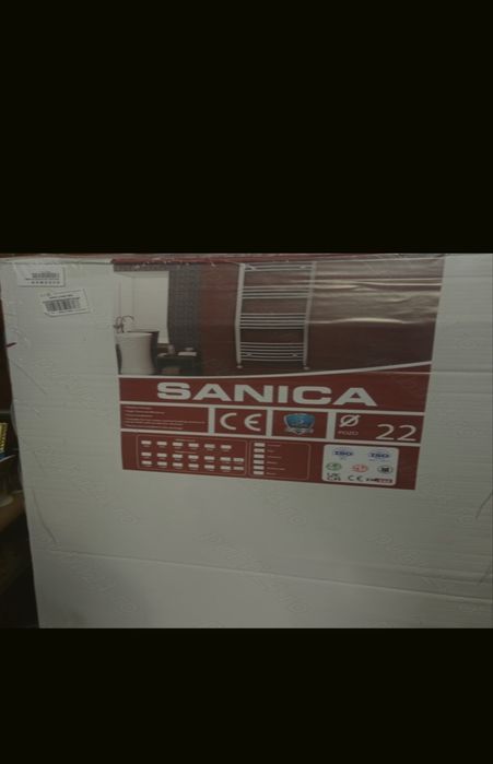 Calorifer baie Radox Round, portprosop, curbat, alb, 500 x 1200 mm