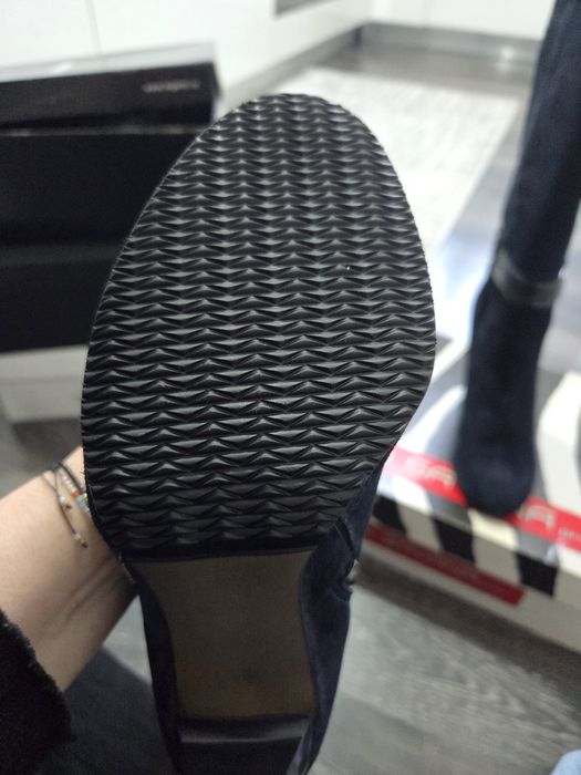 Cizme pile naturala cu toc marimea 40