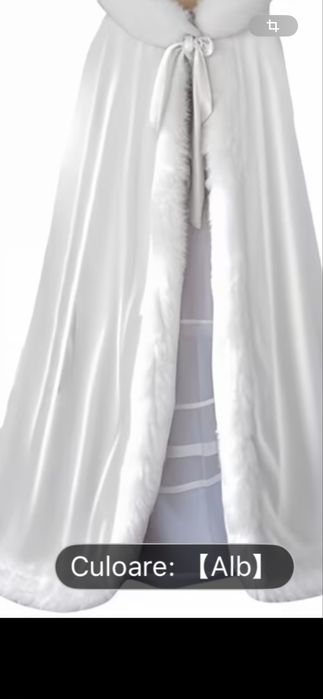 Pelerina femei , culoare albă , nou cu eticheta , trimit si in țară