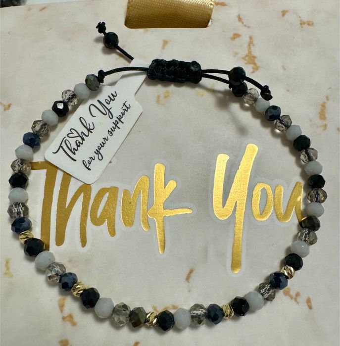 Bratara reglabila cu bilute de aur 14 k