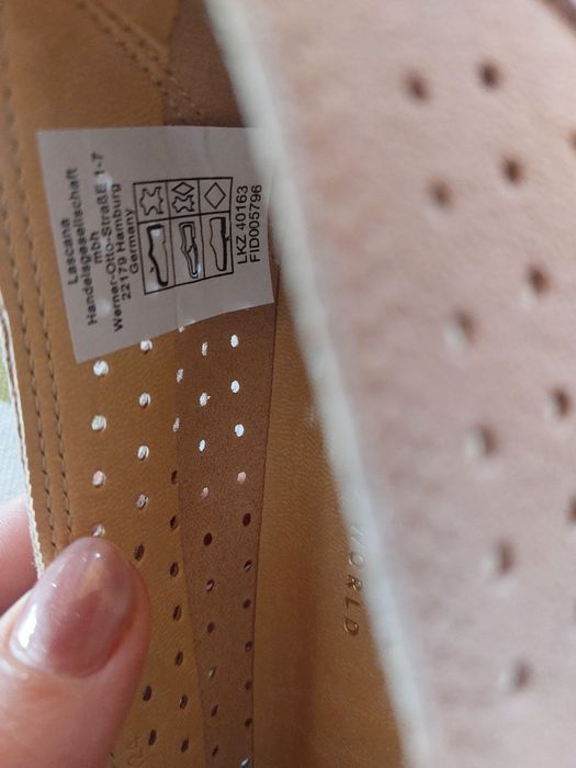 Pantofi/ Balerini Lascana piele naturala 40