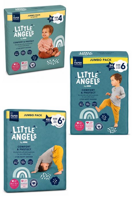Памперси и гащички: Pampers, Little Angels, Mamia, Dunnes. Внос от Англия