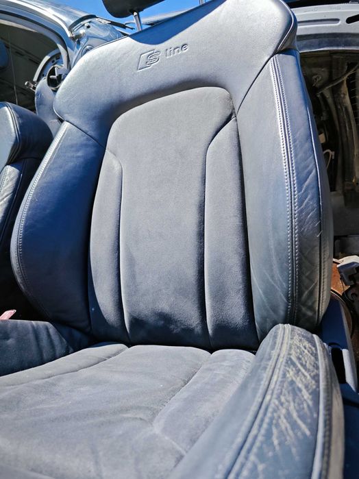 Кожен S-line салон Audi Q7 Alcantara подгрев ЕЛ Седали Ауди КЮ7 Н76