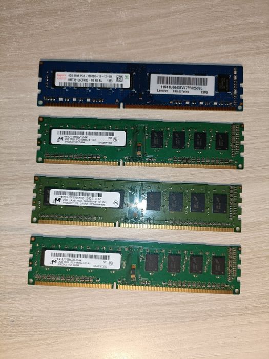 4x RAM DDR3 (netestat) 2GB, 4GB