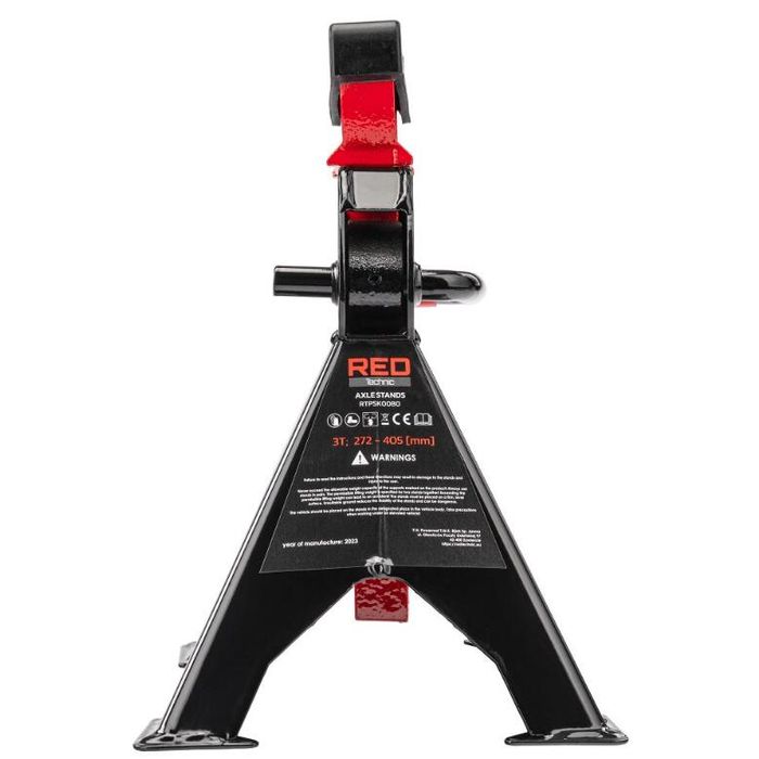 Set 2 capre sustinere, capacitate 3 tone, 272 - 405 mm, Red Technic