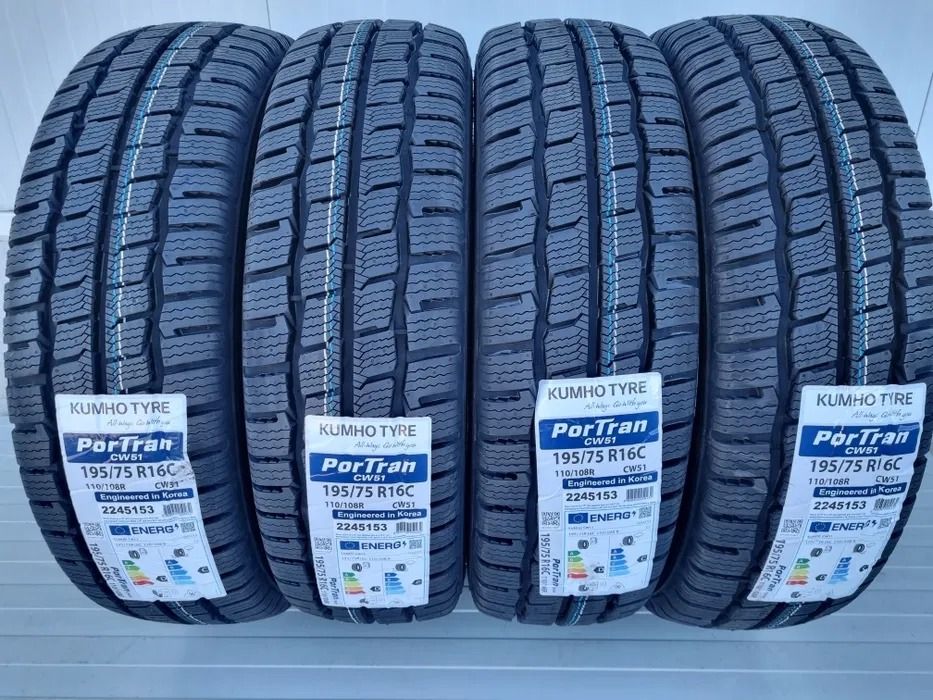 195/75 R16C, 110R (10 pliuri), KUMHO CW51, Anvelope de iarna M+S