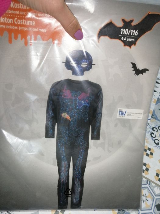 Costum fantezii Halloween carnaval, copii, 110-116 cm