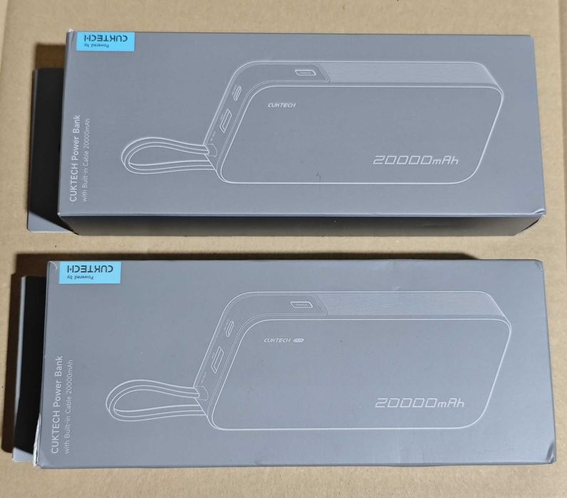 CUKTECH 45W 20000mAh Пауър банк, Бързо Зареждане – USB C - Power bank