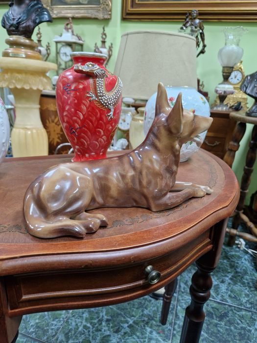 Много красива голяма антикварна порцеланова фигура статуетка