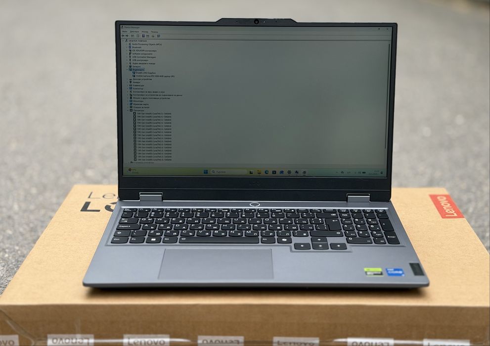 ГАРАНЦИОНЕН!!! Гейминг лаптоп Lenovo LOQ 15IRX9 – i5-13450HX, 32GB RAM, RTX 3050, 1TB SSD