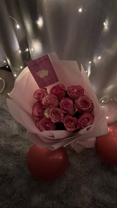 Свежий букет из роз