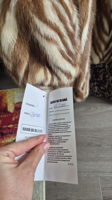 Haina vizon cu eticheta