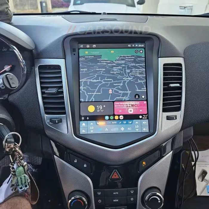 9.7" Мултимедия Chevrolet Cruze J300 Android 15 Круз Навигация Андроид