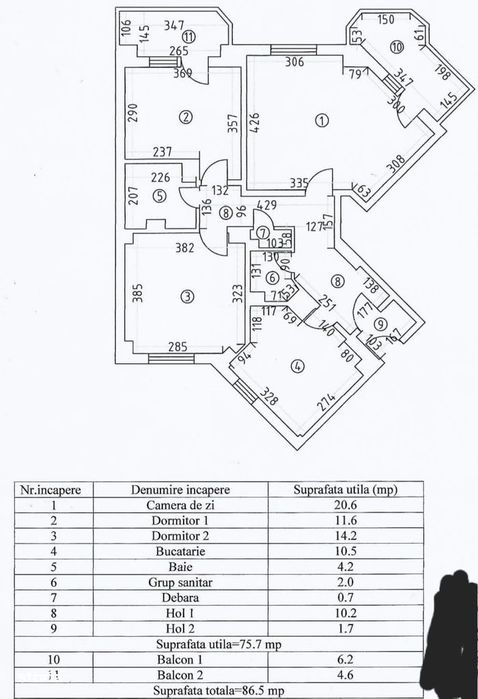 Apartament 3 camere decomandat – Trocadero | 76 mp utili | Etaj 4/8