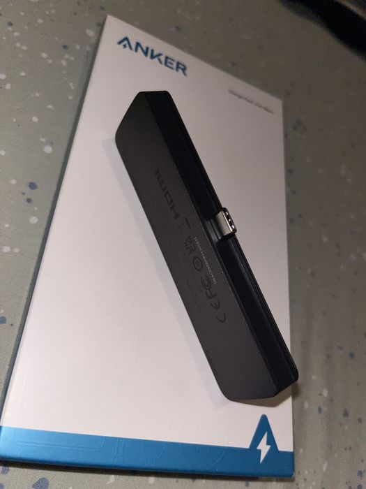 USB хъб Anker - Power Expand Direct, 6 порта, USB-C, iPad Pro, сив
