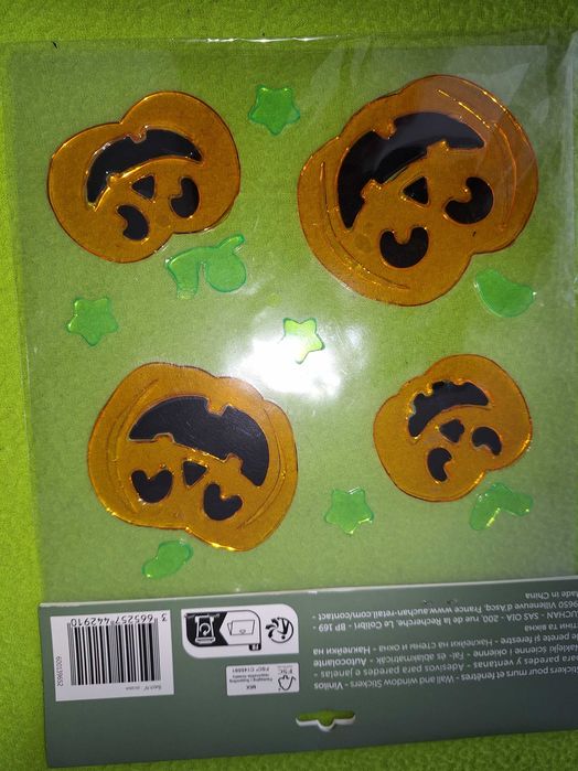 Set decoratiune Halloween – Stickers pentru fixare pe geamuri