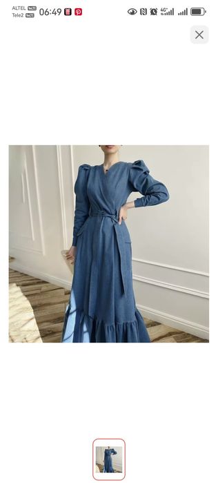 Джинсовая платье