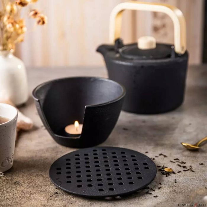 Incalzitor din fonta pentru ceainic, 15cm, KingHoff
