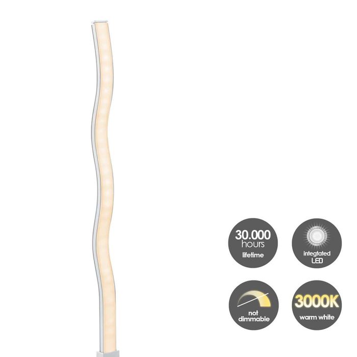 Lampă de masă cu LED, Home sweet home BASE, 38 cm, Aluminiu