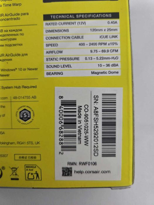 Corsair LX120 black - garantie + factura