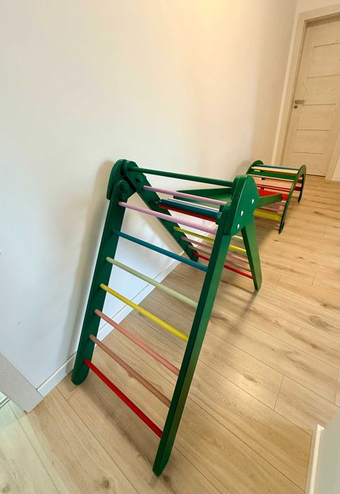 Set de cățărat Pikler XL – 5 în 1 din lemn masiv - stare foarte bună