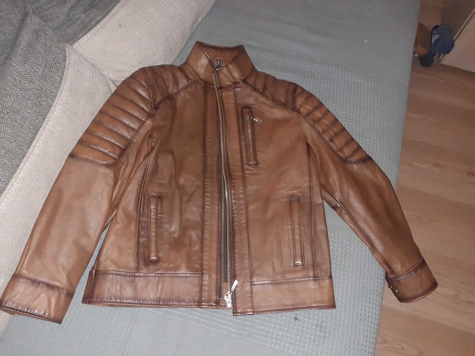 Haina de piele, jacheta , baieti - 8 ani