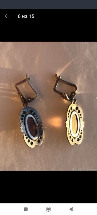 Серьги СССР "Зарождение весны"