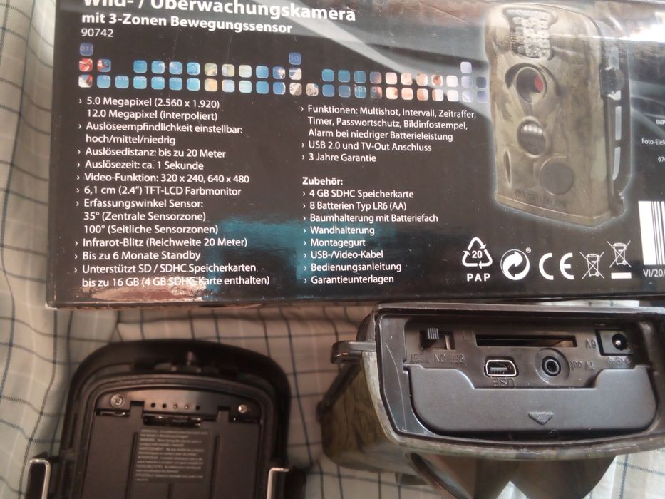 Camera Maginon, cu senzori, supraveghere în pădure,