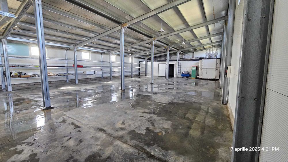 ÎNCHIRIEZ HALĂ 310MP cu CAMERĂ FRIG - 25 grade, curte, curent trifazic