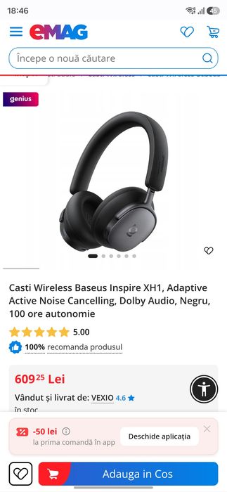 Vând căști Baseus  X1