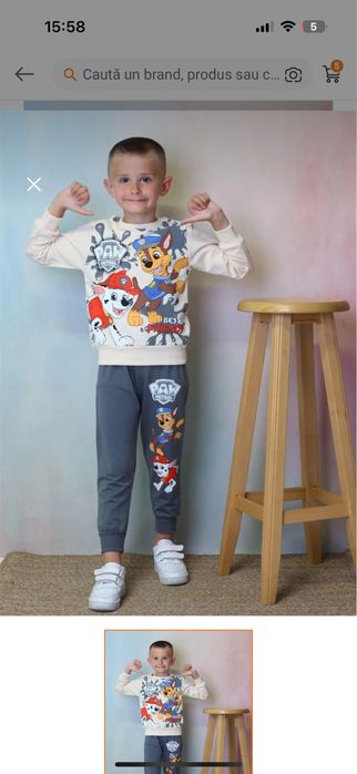 Compleu bluza cu pantalon 7-8 ani)