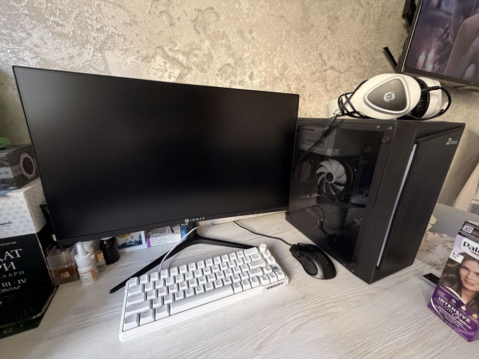 Игровой ПК i5 RX550 16GB + монитор 75Hz, торг есть