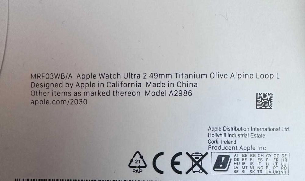 Apple Watch Ultra 2, GPS+ Cellular, Carcasa titan, 49mm