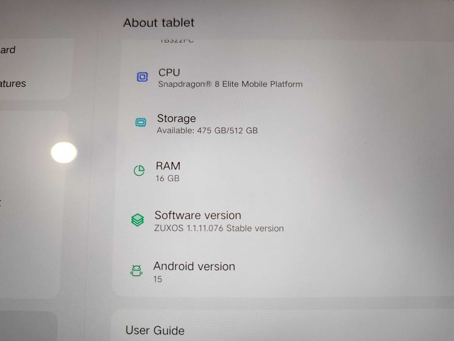 Legion Y700 Gaming Tab Gen 4, 8.8-Inch 165Hz, 16Gb, 512gb,ULTRA tablet