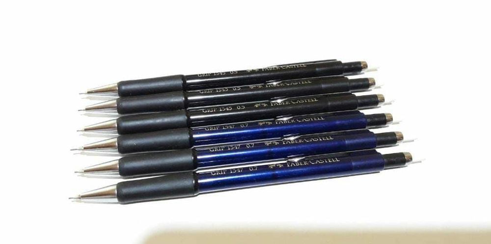 Lot 6 creioane faber castell 1345 si 1347 de 0.5 mm si 0.7 mm, copii