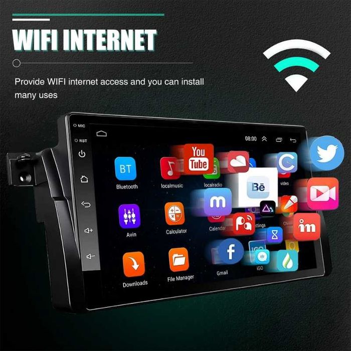 BMW серия 3 E46/M3 2-DIN мултимедия с Android’14 4GB/64GB