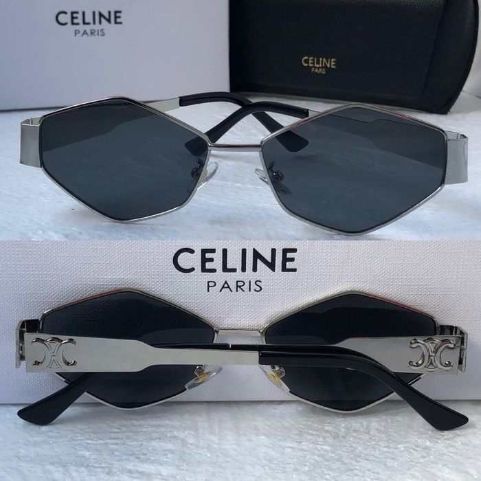 Дамски слънчеви очила ромб 2 цвята златни сребърни