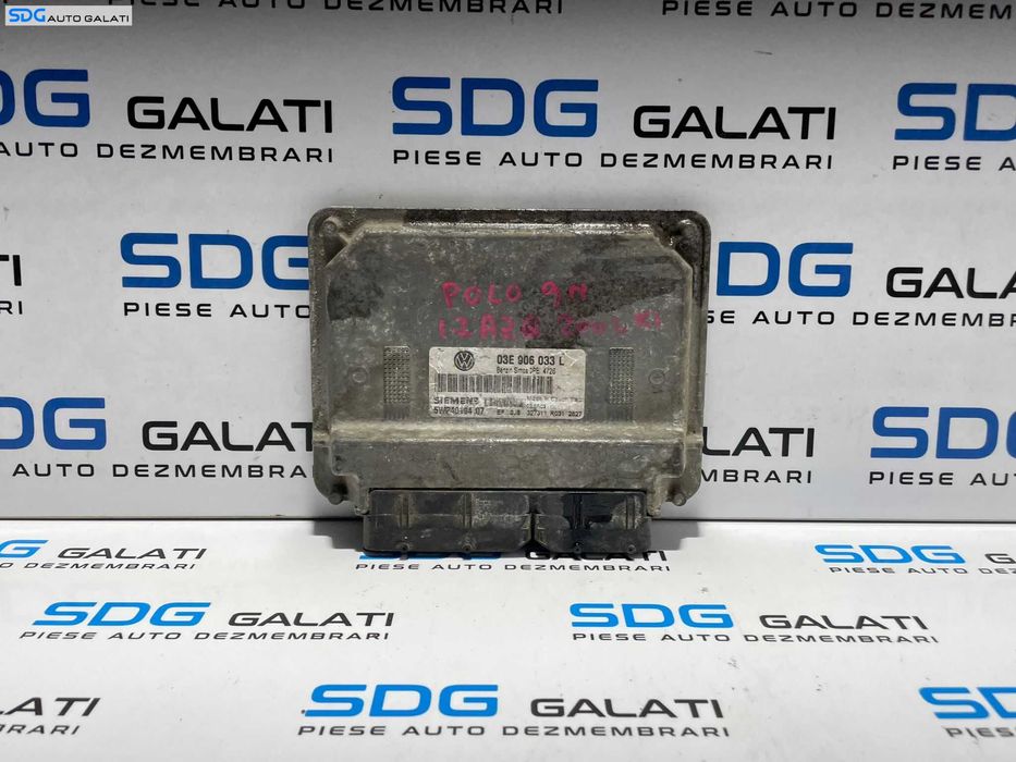 ECU Calculator Motor Siemens Volkswagen Polo 9N 1.2 Benzina 2002 - 2008 Cod 03E906033L [L3352]