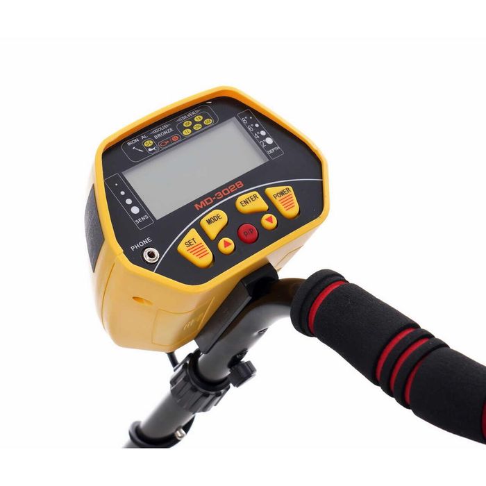 Detector de metale cu ecran LCD, diametru sonda 8", functie DISC,