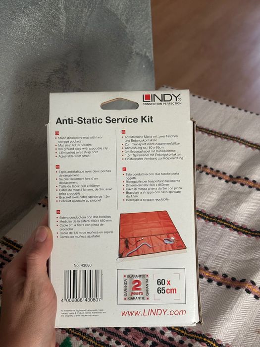 Kit antistatic Lindy pentru service PC/electronice