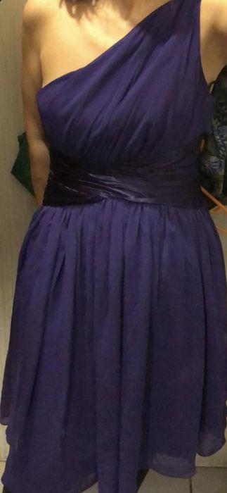 Rochie de ocazie, revelion violet, pe un umar 38-40
