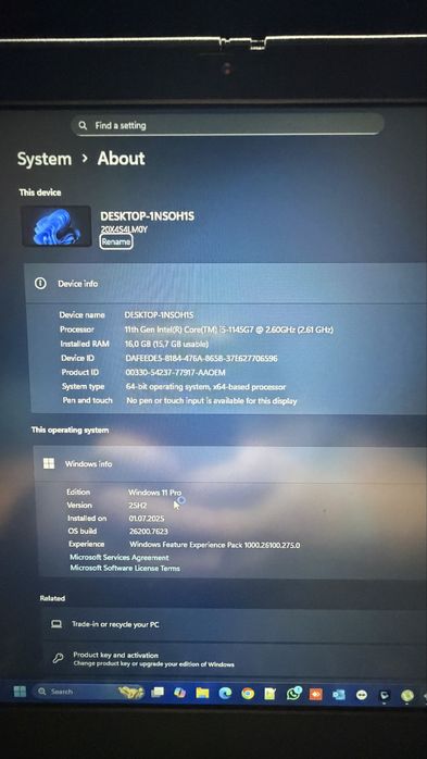 Laptop Lenovo ThinkPad L15 Gen2 i5/16GB/256GB nVME