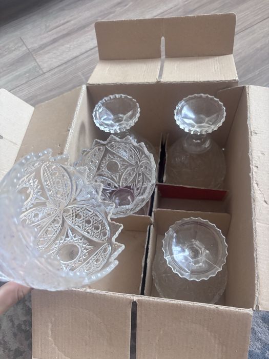 Хрустальная посуда набор 5шт